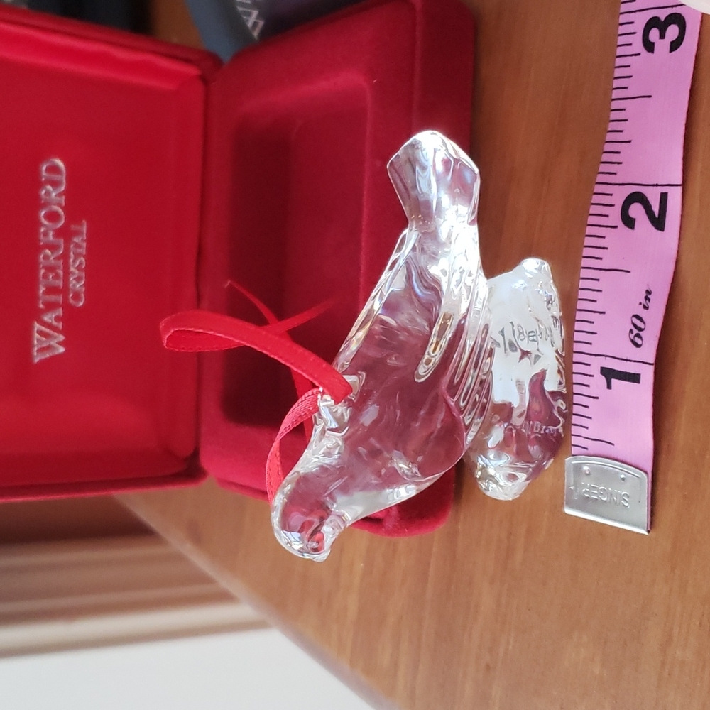 Waterford crystal Turtle dove ornament from the 12 Days of Christmas Collection